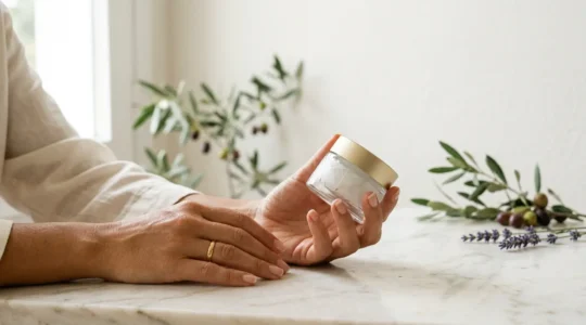 Imagen editorial que representa la elección consciente de productos cosméticos según diferentes niveles de exigencia